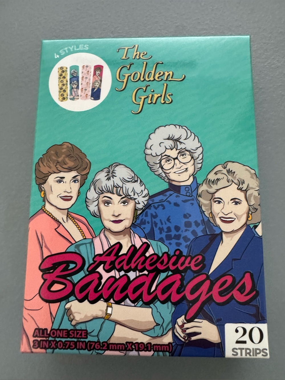 The golden girls Pink & Teal Adhesive Bandages - 20 Strips tv show